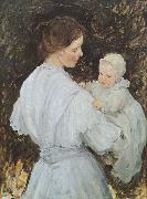 E.Phillips Fox Mother and child oil painting artist